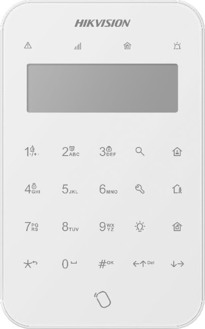 Tastierë Hikvision, wireless, e bardhë