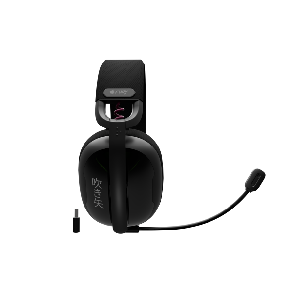 Kufje gaming Genesis Fury Fukya F6, Bluetooth, pa tela, over ear, me mikrofon, të zeza