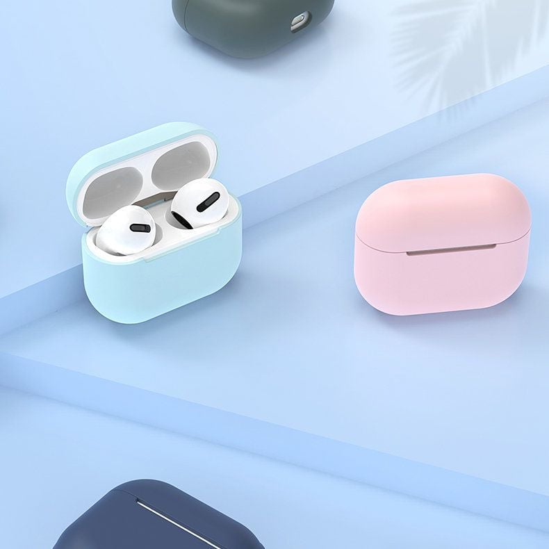 Mbulesë mbrojtëse Hurtel Case C për AirPods Pro, silikon, rozë