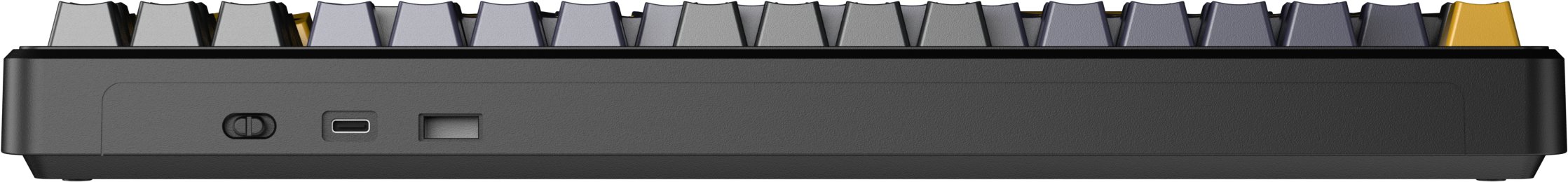 Tastierë mekanike Aula F87, TKL, RGB, wireless, GrayWood V3, portokalli