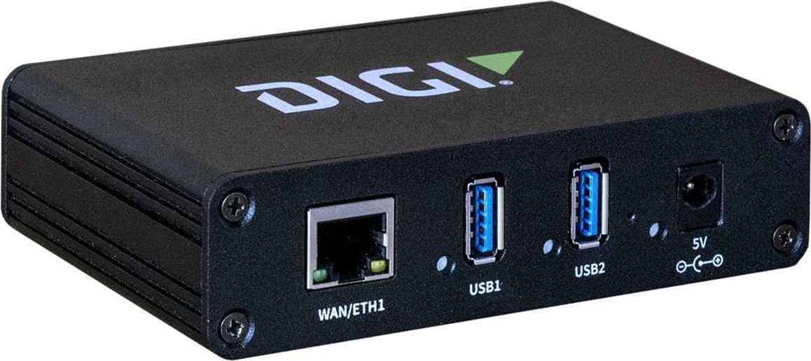 Hub rrjeti USB Digi AnywhereUSB Plus AW02-G300, USB 3.2 Gen 1, Gigabit Ethernet, gri