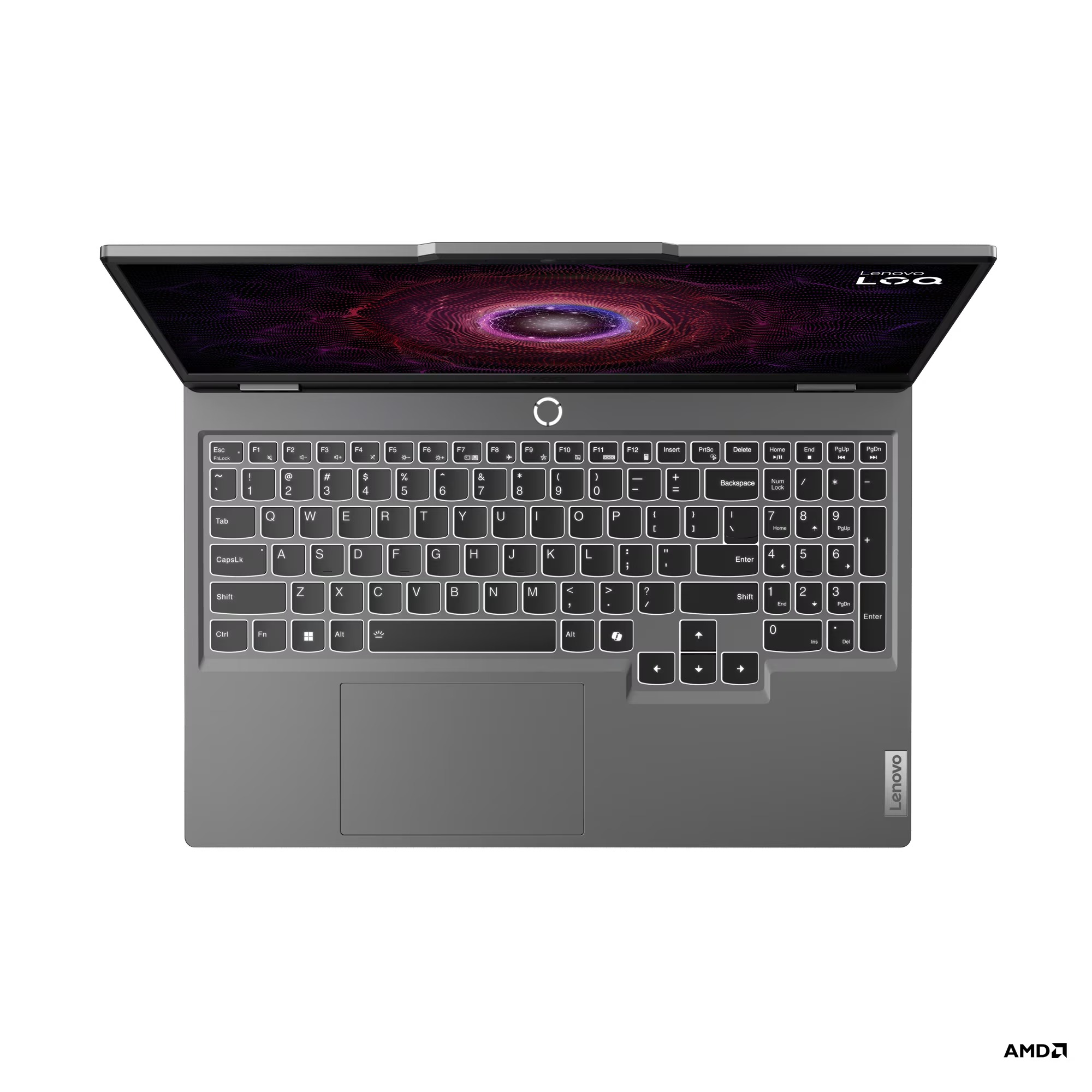 Laptop gaming Lenovo LOQ 15ARP9, Ryzen 7, RTX 4060, 15.6" 144Hz, gri Luna