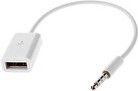 Adapter audio MicroConnect AUDUSBFW, USB A në 3.5mm, i bardhë
