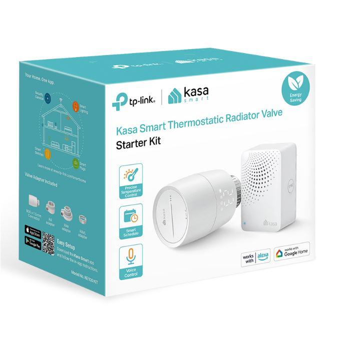 Termostat inteligjent TP-Link KE100 KIT, WiFi, me ekran LED, i bardhë