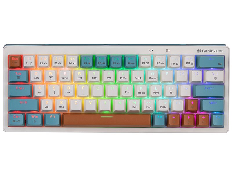 Tastierë mekanike Gaming Tracer GAMEZONE EVO3, USB, RGB, e bardhë