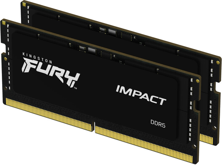 Memorie operative RAM Kingston SODIMM 2x16GB DDR5 6000MHz CL38 XMP (KF560S38IBK2-32) Fury Impact