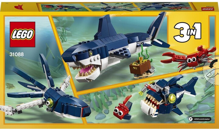 Lodër LEGO Creator 31088 Creatures from the depths of the seas
