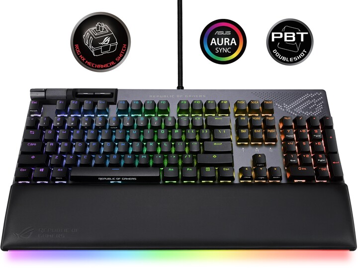 Тастатура ASUS ROG STRIX Flare II Animate, ROG NX Red, црвена