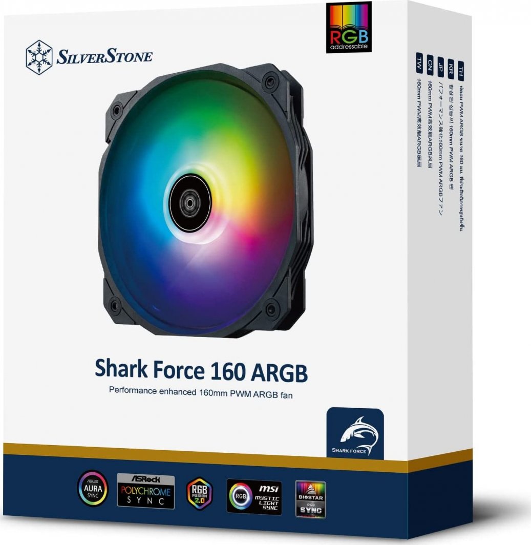 Ftohës SilverStone Shark Force 160 ARGB, 160 mm