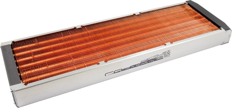 Radiator ftohës uji Aqua Computer airplex radical 2 420mm, bakër, çelik inox, gri