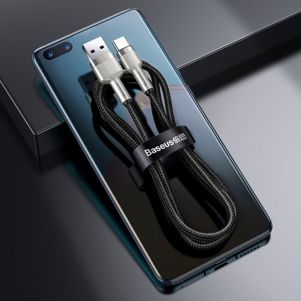 Kabllo USB Baseus BSU3117BLK, USB A në USB C, 0.25 m, 66W, e zezë