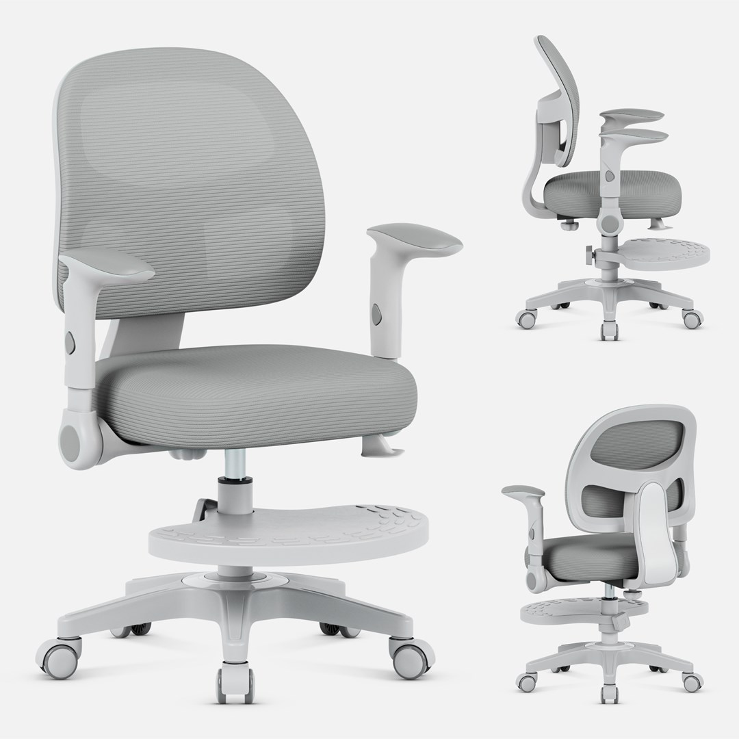 Karrige zyre MarkAdler Junior 5.0, karrige rrotulluese, gri