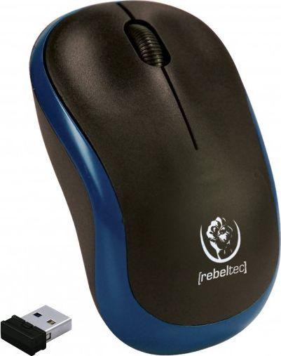 Maus Rebeltec METEOR, wireless, USB, i zi dhe i kaltërt