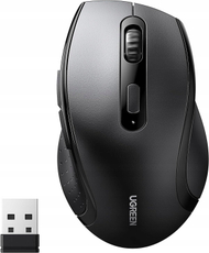 Безжичен глушец Ugreen, 2.4G, 1600 DPI, ергономски, црн