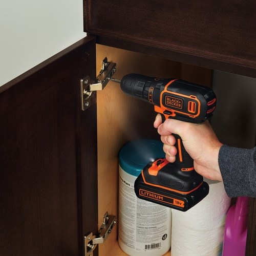 Trapano vidhosëse Black&Decker BDCDC18BAFC, 18V, 2x bateri 1.5Ah, portokalli
