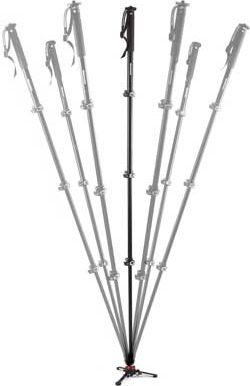 Monopod Manfrotto XPRO MVMXPRO500, me kokë video, profesional, i zi