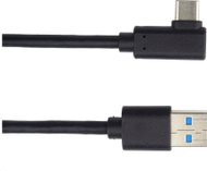 Kabllo USB PremiumCord USB A në USB C, 2 m, USB 3.0, e zezë