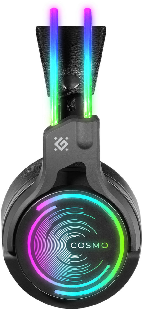 Kufje DEFENDER COSMO PRO 7.1, USB, 2.1m, RGB, të zeza
