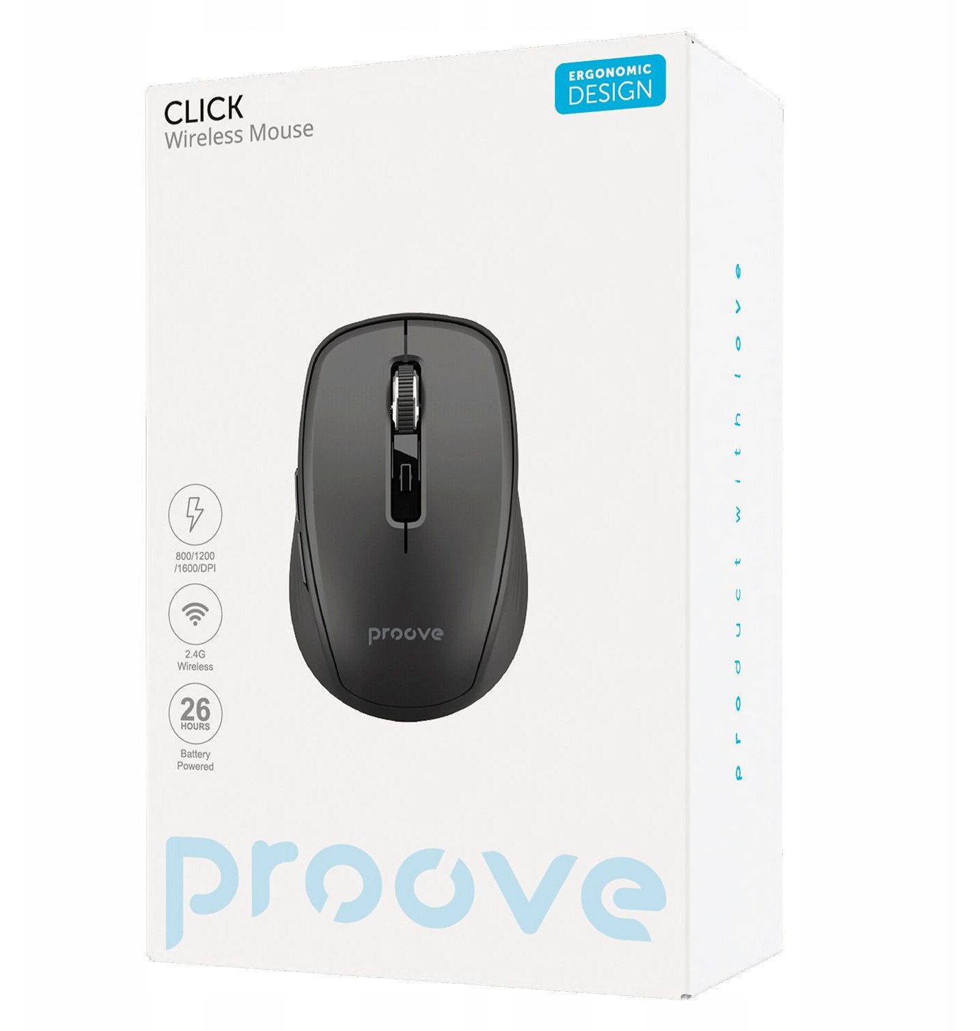 Palsa Mouse Maus pa tela Proove Wireless Mouse Click, 2.4 GHz, DPI i | Gjirafa50