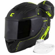 Helmetë moto Cassida Fiber Integral GT 2.1, madhësia S, me vizor të zezë, e zezë mat