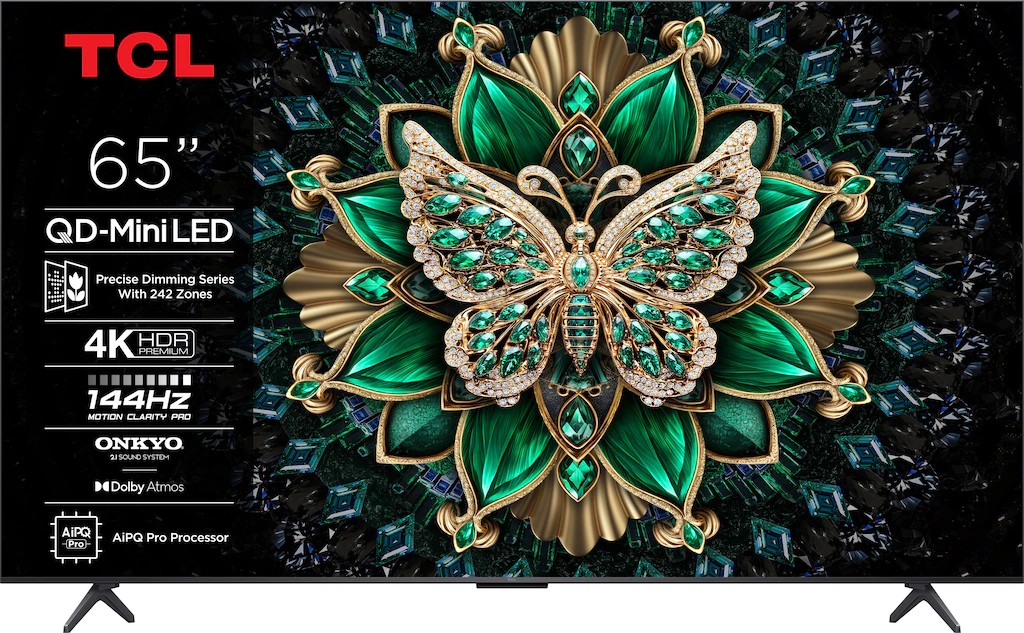 Televizor TCL QLED Mini LED 65Q6CX1, 65", 4K Ultra HD, Smart Google TV