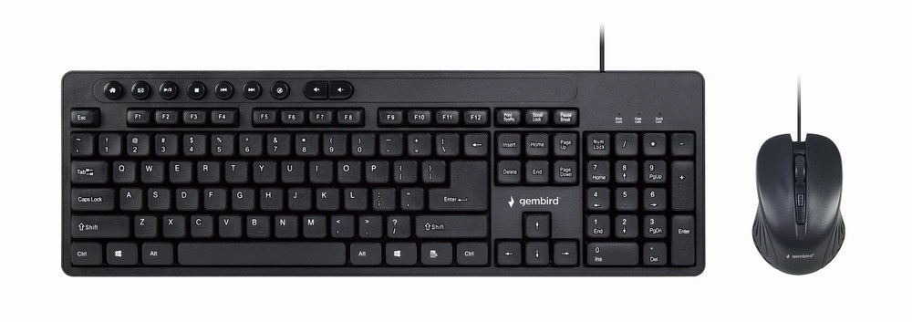 Set tastierë dhe maus Gembird KBS-UM-04, USB, i zi