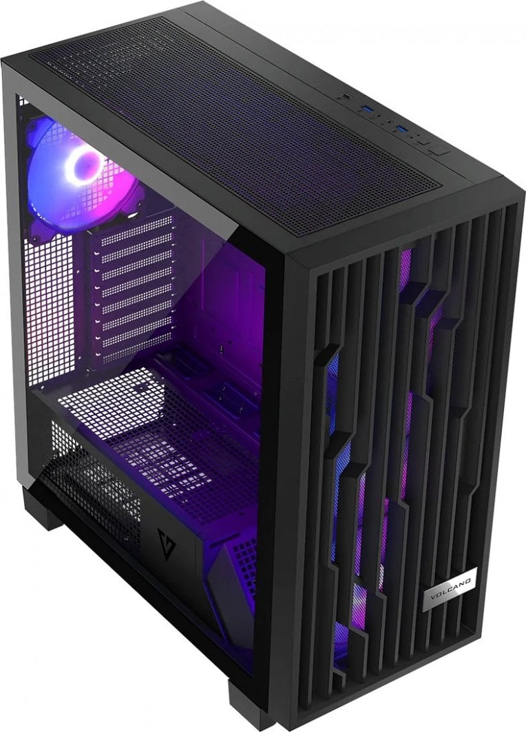 Kasë Modecom Perun Apex ARGB, e zezë, Midi Tower