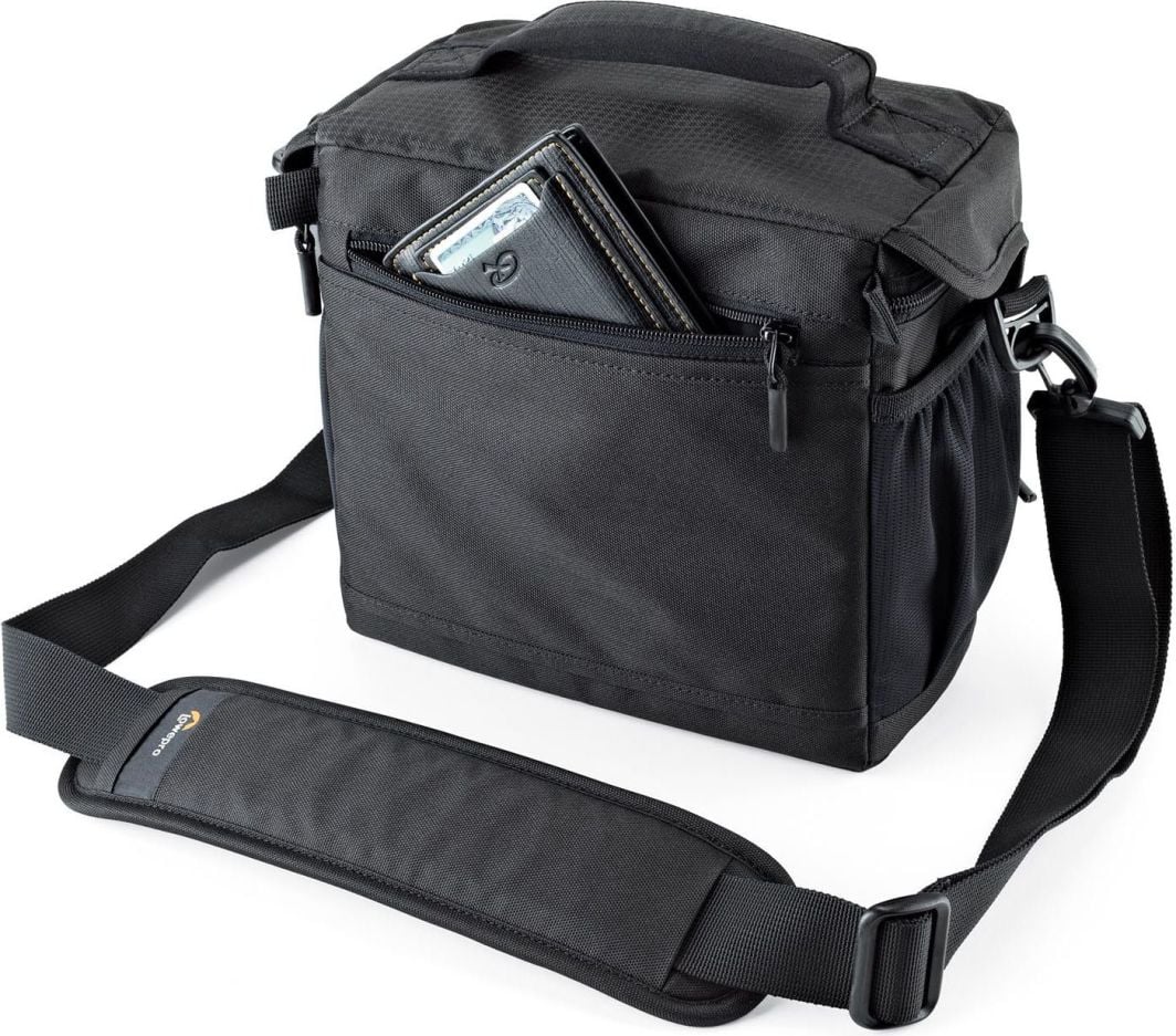 Фотографска торба Lowepro Nova 170 AW II, за DSLR, отпорна на временски услови, црна