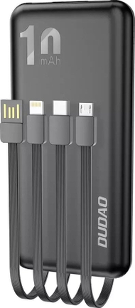 Пренослив полнач Dudao K6Pro, 10000mAh, USB, црн