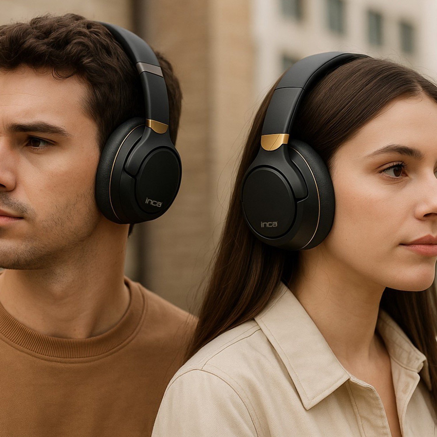 Bluetooth слушалка Inca IBK-503S, моно, BT 5.3, USB C, црна