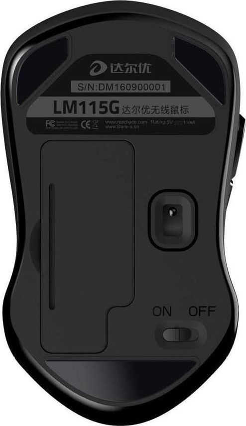 Maus Dareu LM115G, wireless, USB, i zi