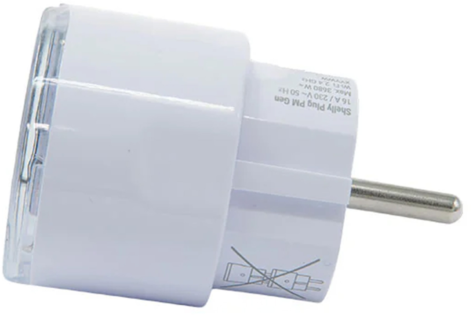Prizë inteligjente Shelly Plug PM Gen3, matje energjie, WiFi, e bardhë