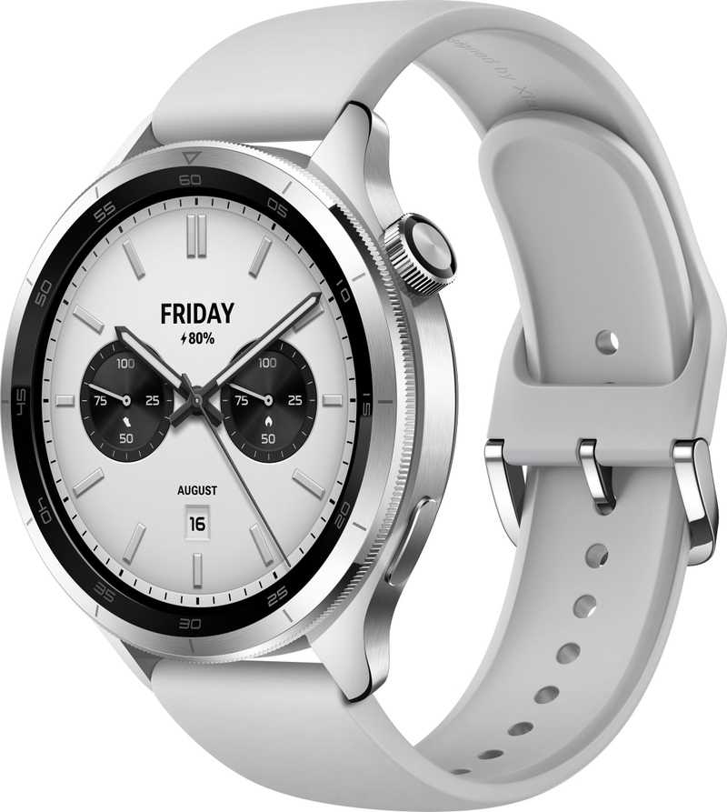 Ora inteligjente Xiaomi Watch S4, GPS, rezistente ndaj ujit, argjendi