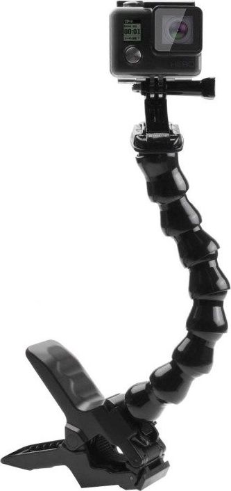 Tripod me kapëse Puluz, për kamera sportive, plastikë, i zi