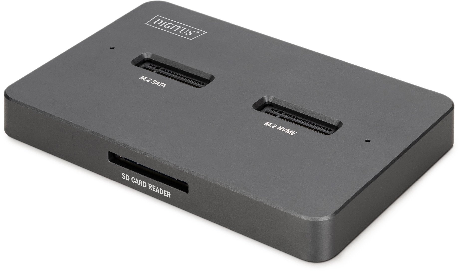 Doking stacion Digitus DA-71142, M.2 NVMe dhe M.2 SATA, USB C, gri