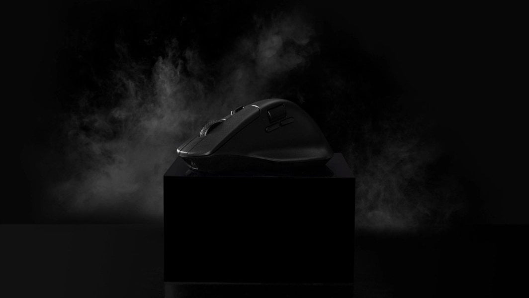 Maus gaming Keychron M6 4K, ergonomik, pa kabllo USB C Bluetooth, i zi