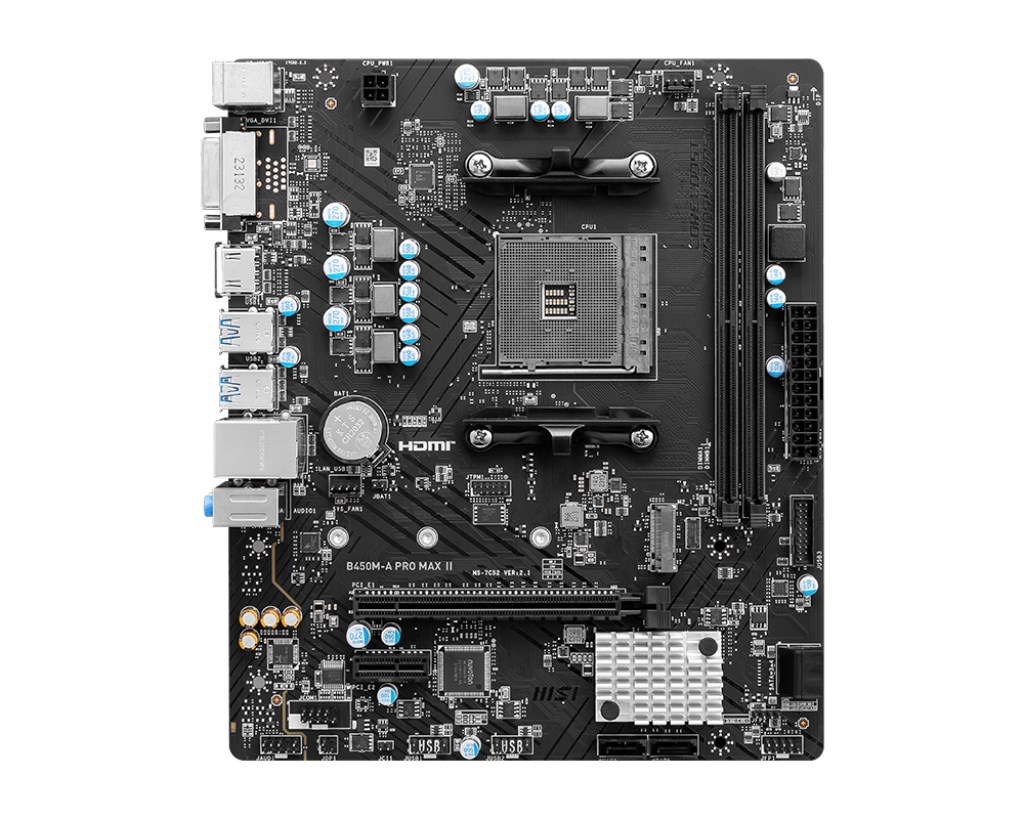 Motherboard MSI B450M A PRO MAX II, AMD AM4, mATX, i zi