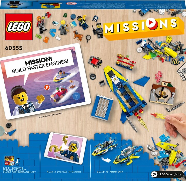 Set lodër LEGO® City 60355 Coast Guard Detective Mission, 278 pjesë