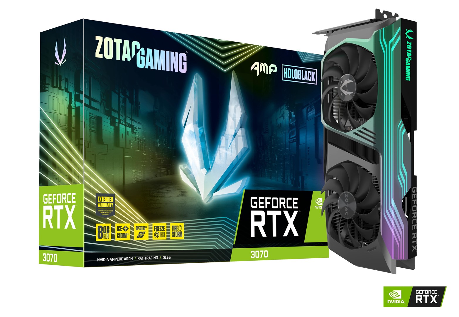 Kartelë grafike Zotac GeForce RTX 3070 AMP Holo 8GB GDDR6