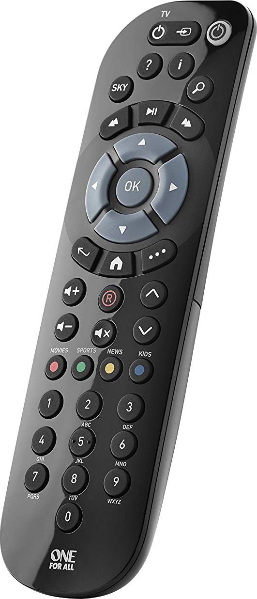 Telekomandë URC1635 Replacement Sky Q, zëvendësuese për dekoder Sky Q, e zezë