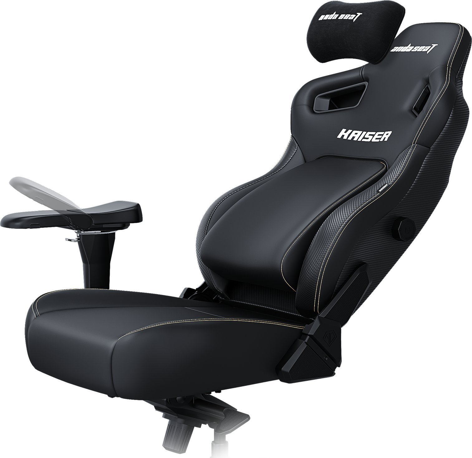 Karrige gaming AndaSeat Kaiser 4 Series XL, premium PVC, ergonomike, e zezë elegante