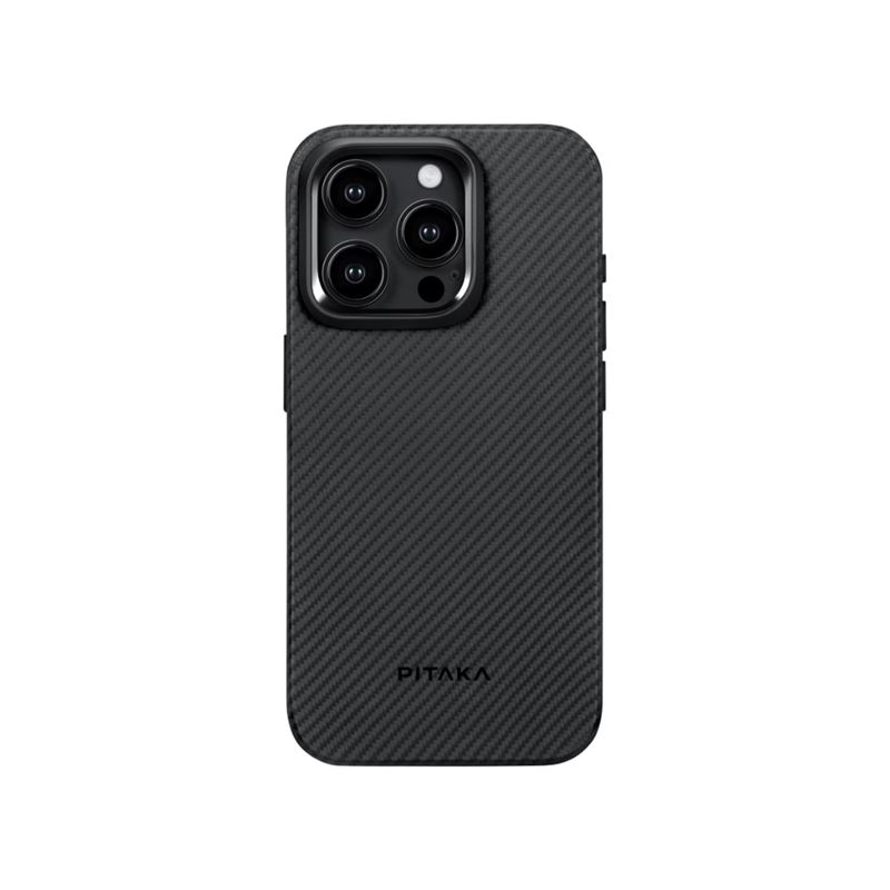 Mbrojtëse PITAKA MagEZ Pro 4 600D për iPhone 15 Pro, e zezë