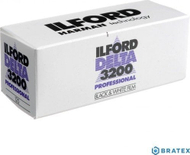 Film fotografik Ilford Delta Professional 3200, ISO 3200, bardh e zi, format 120