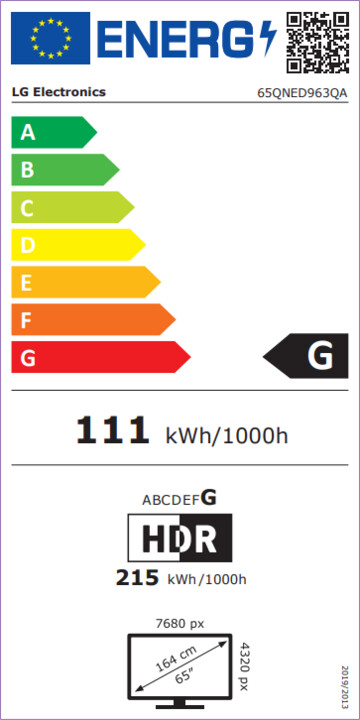 Televizor LG 65QNED966, 65" (164cm), 8K, Smart, hiri