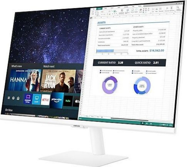 Monitor Samsung Smart M50A, 27'', Full HD, i bardhë