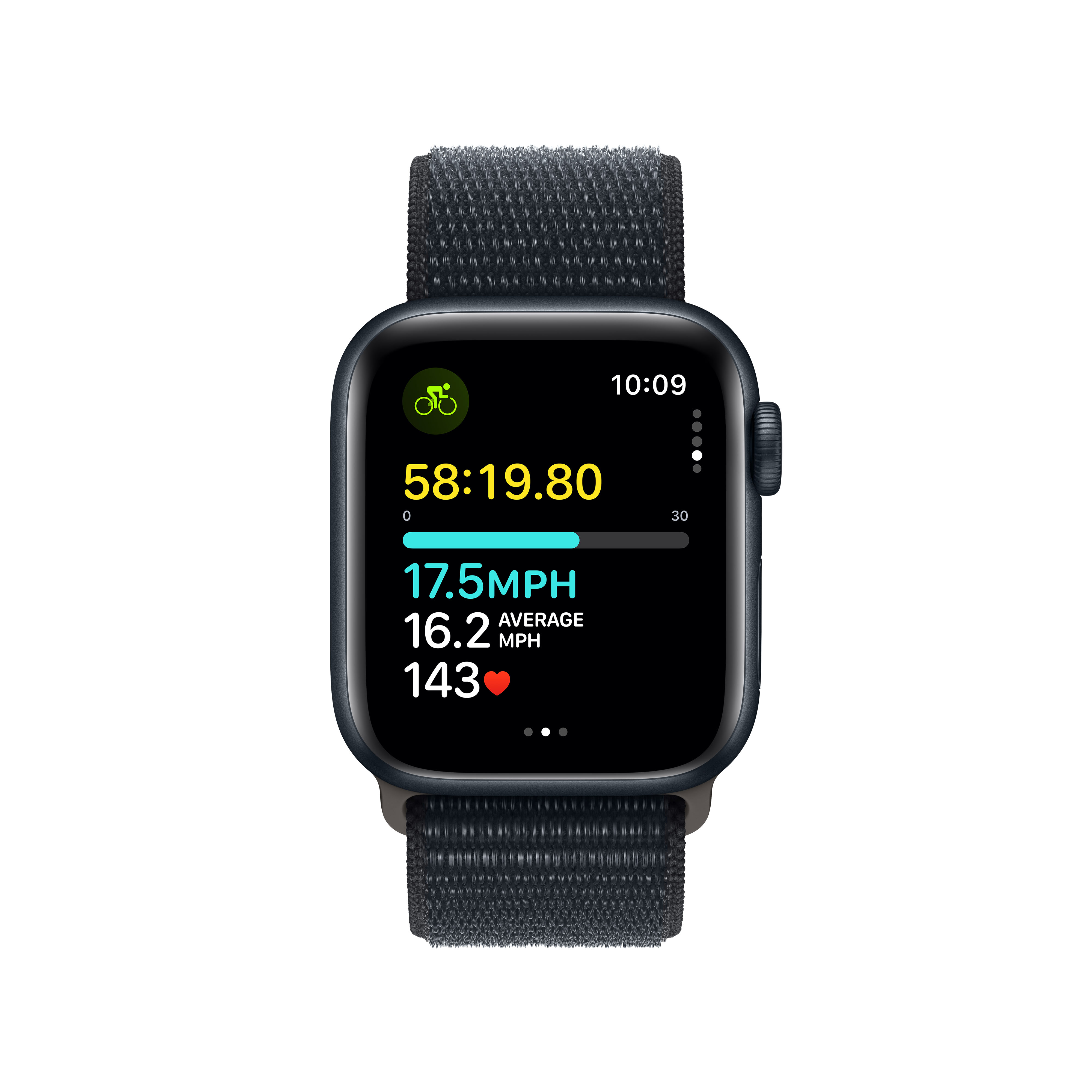 [OUTLET] Apple Watch SE2 V2 GPS, 40mm, Midnight Aluminium Case me Midnight Sport Loop