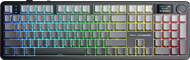Tastierë mekanike wireless AULA F108 Pro, 104 taste, RGB, ekran digjital, gradient gri