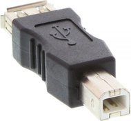 Përshtatës USB Inline USB A - USB B, i zi