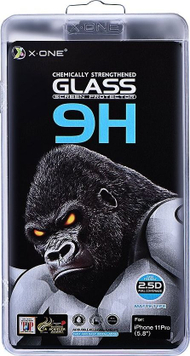 Mbrojtëse ekrani Partner X ONE Full Cover, xham i temperuar mat, për iPhone 11, e zezë