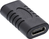 Adapter USB InLine USB 3.2 Gen 2, Type C femër në Type C femër, i zi